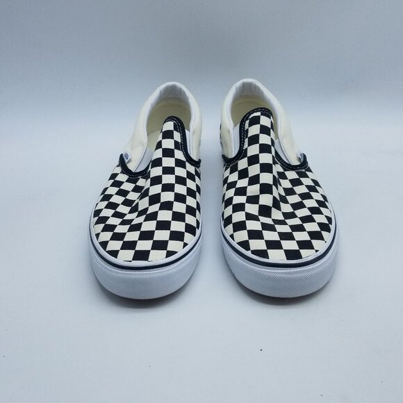 Vans Off The Wall Checkerboard Mens Size 12 Slip On Shoes Black White *Worn once - Picture 3 of 11